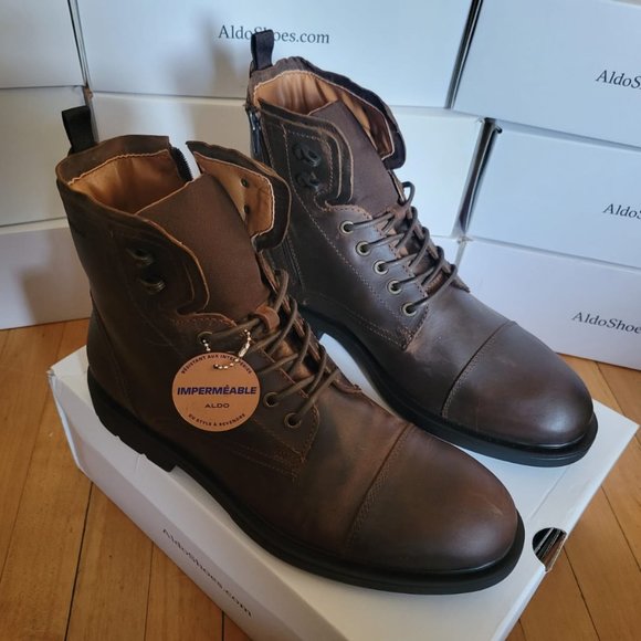 Aldo Mens NIGONIEL style leather boots brown in color. Aldo | Shoes | Aldo Mens Nigoniel Style Leather Boots Brown  main image 2